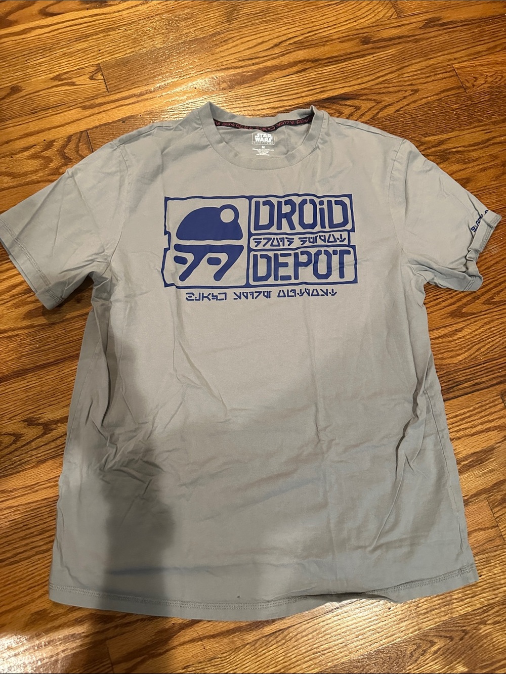 Star Wars Droid Depot Graphic Tee - Gray with Navy Print